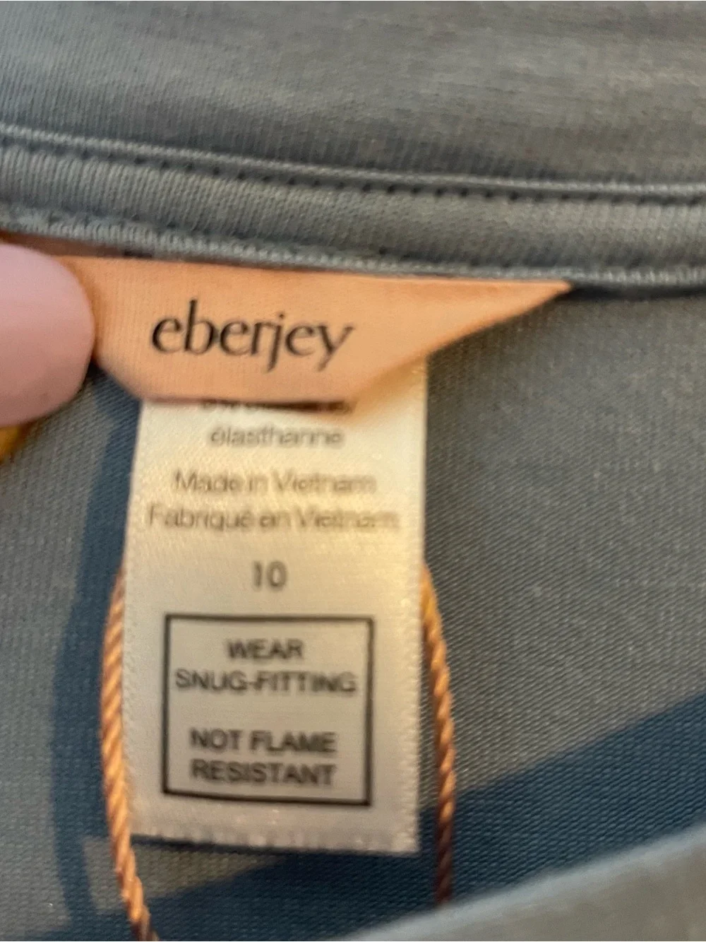 Eberjey Kids TENCEL Modal Blue Pajama Set Size 10 Long Sleeve